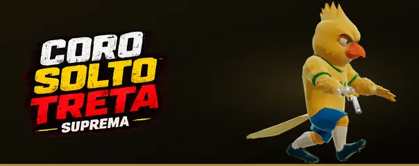 CORO SOLTO: Treta Suprema — o canarinho, mascote do jogo, girando